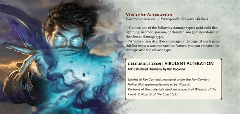 Eldritch Invocation - Virulent Alteration | Become a terrifyingly adaptive specialist mage with ...