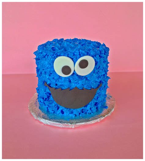 Cookie monster, birthday cake, Sesame street Kid Cakes, Cookie Monster ...