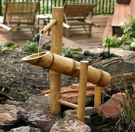 Bamboo Rocking Water Garden Fountain Choice of 2 Sizes | Etsy | Bamboo water fountain, Garden ...