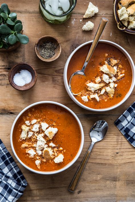 roasted tomato soup with garlic croutons | Le Creuset Giveaway! - Jelly ...