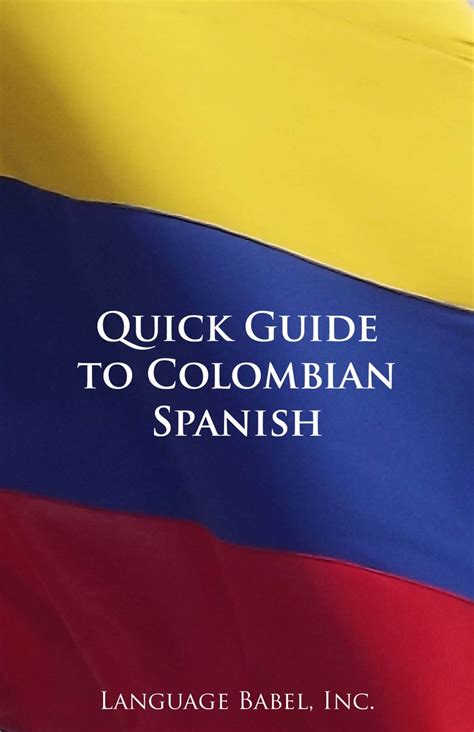 PRODUCT: QUICK GUIDE TO COLOMBIAN SPANISH | Colombian spanish, Spanish ...