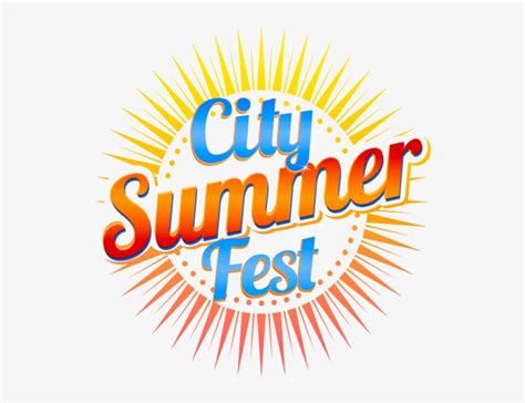 City Summer Fest - Logo Summer Festival Transparent PNG - 900x582 ...