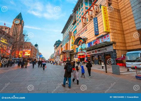 Wangfujing Shopping Street in Beijing, China Editorial Image - Image of landmark, asia: 188234485