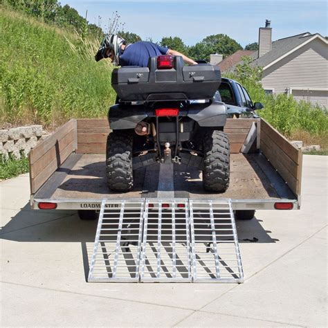 Accessories Lawn Tractor Loading Ramps for Utility Trailers Rage ...