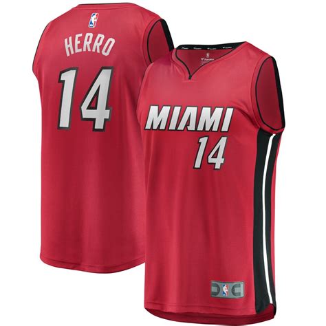 Tyler Herro Jersey S-3X 3XL 4X 4XL 5X 5XL White, Red Miami Heat