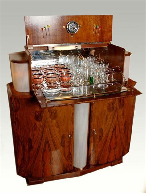 Drinks cabinet Art Deco Bar Cabinet, Wooden Bar Cabinet, Retro Cabinet ...