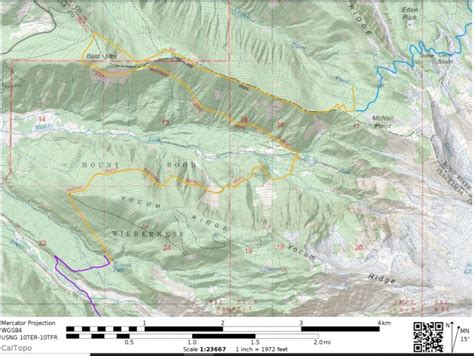 Timberline Trail Printable Map