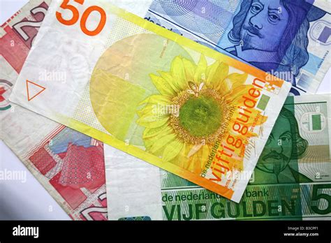 Banknotes of Holland Netherlands The guilder Dutch gulden Stock Photo - Alamy