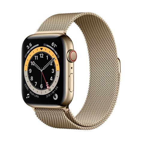 Apple Watch Series 6 GPS + Cellular 44mm Gold Stainless Steel Case with ...