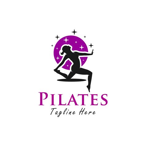 pilates vector illustration logo design 24101553 Vector Art at Vecteezy