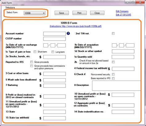 How to Print and File 1099-B, Proceeds From Broker and Barter Exchange Transactions