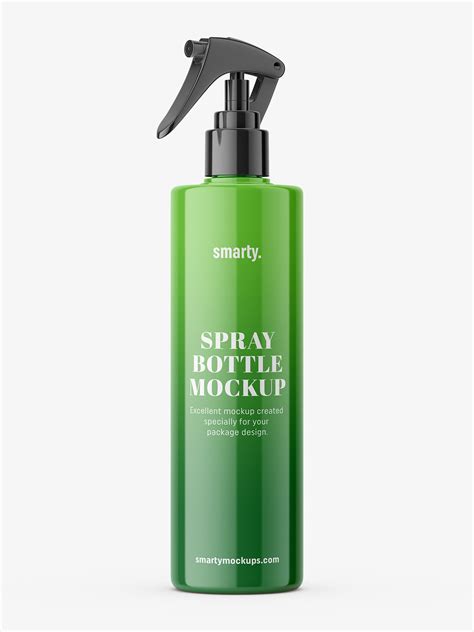 Spray bottle mockup / Glossy - Smarty Mockups