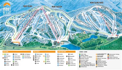 Carte des pistes - Mont Blanc