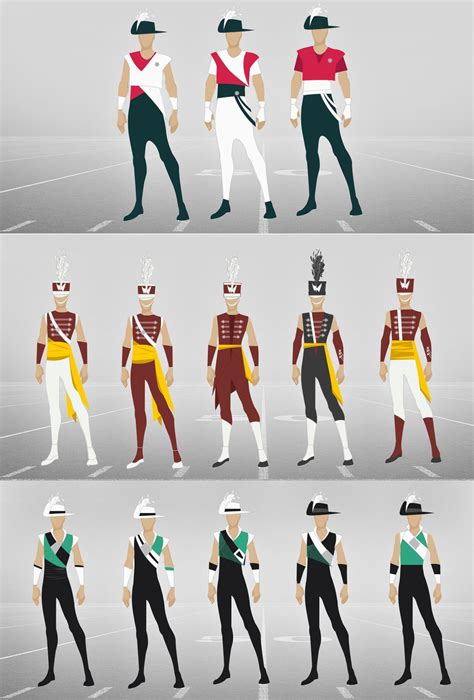 What modern Drum Corps uniforms could look like at a glance : drumcorps