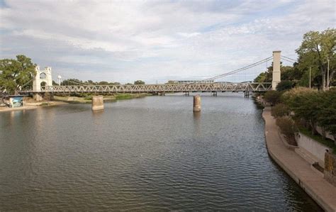 Texas Over Time: The Waco Suspension Bridge at 150 Years, 1870-2020, Waco, Texas. – The Texas ...