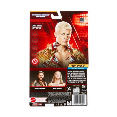 WWE Top Picks 2023 Wave 3 Cody Rhodes Basic Action Figure