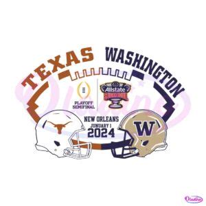 Texas Longhorns Vs Washington Huskies SVG