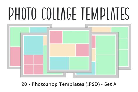 Photo Collage Scrapbook Template Graphic by Lemon Paper Lab · Creative ...