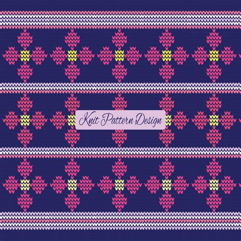 Knit Pattern Design 19860909 Vector Art at Vecteezy