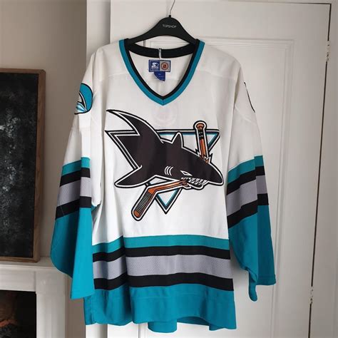 Vintage San Jose Sharks jersey With tags Marks to... - Depop