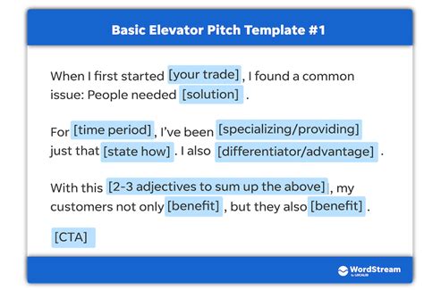 13 (Really) Good Elevator Pitch Examples & Templates (+How to Write Yours) | WordStream | PPCRAO