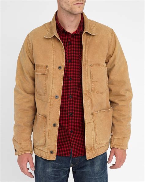 Denim & supply ralph lauren Faded Beige Heritage Quilted Canvas Jacket in Natural for Men | Lyst