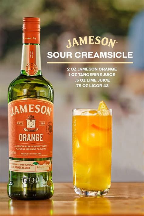 Sour Creamsicle Cocktail with Jameson Orange