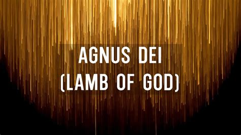 Agnus Dei instrumental - YouTube