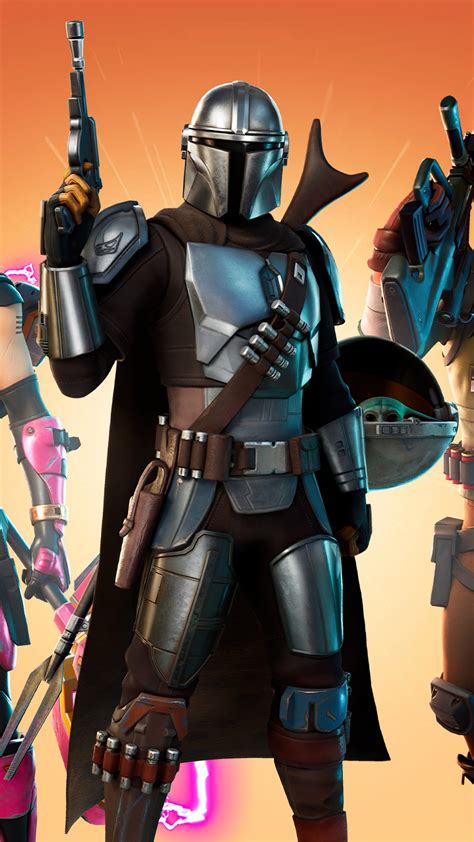 Fortnite Wallpaper 4K, The Mandalorian, Skin, 2020 Games