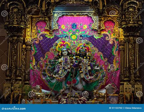 Deities in Sri Krishna-Balaram Temple Editorial Photography - Image of ...