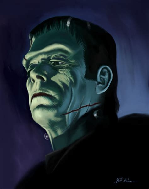 - billgalvanart: Glenn Strange Frankenstein,...