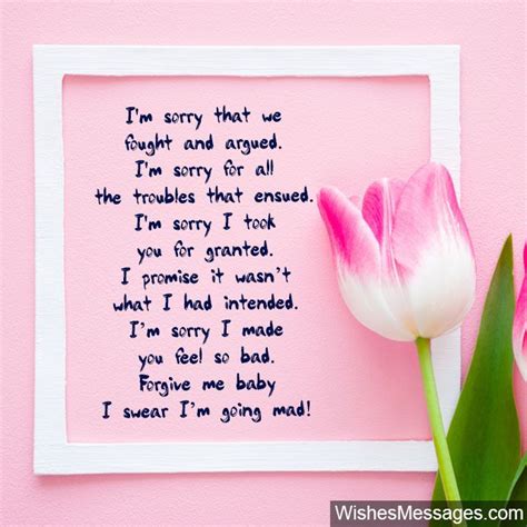 I Am Sorry Messages for Wife: Apology Quotes for Her – WishesMessages.com