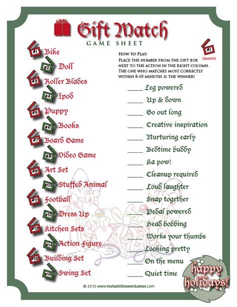 Free Christmas Printable Games