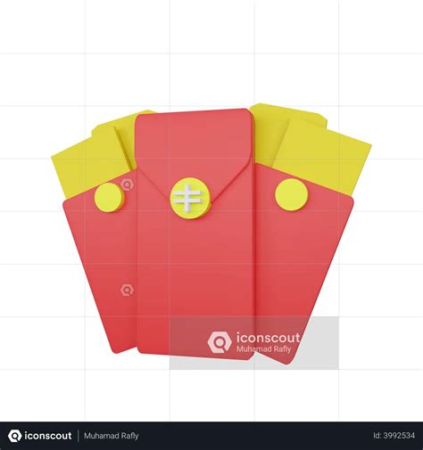 Chinese Red Packets 3D Illustration - Free Download Culture & Religion 3D Illustrations | IconScout