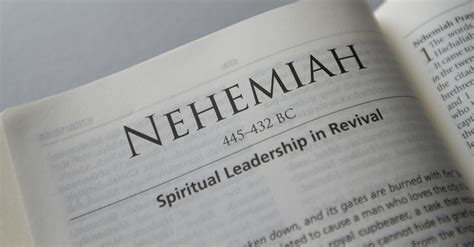 Nehemiah - Complete Bible Book Chapters and Summary - New International Version