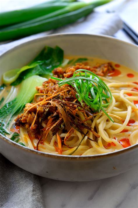 Vegan Ramen with Creamy Sesame Broth | Cilantro and Citronella