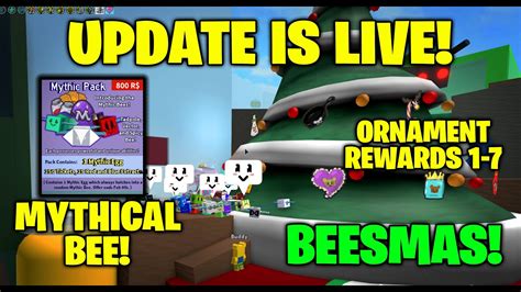 Beesmas Update Bee Swarm Simulator Roblox Live Free Online