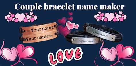 Couple bracelet name maker for Android - Download