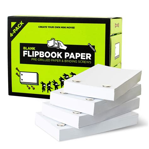 Buy Professional Flip Book Kit by Oaktown Supply - 480 Sheets of Blank ...