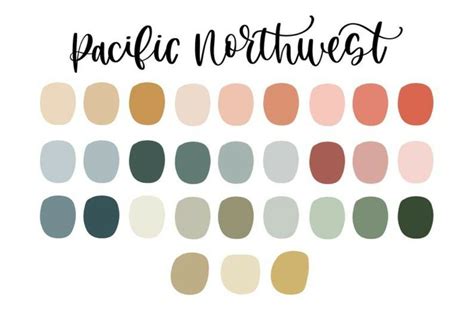 Gender Neutral Pacific Northwest Color Palette