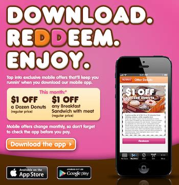 Dunkin Donuts Coupons – $1 off Dozen Donuts & More! {Mobile App ...