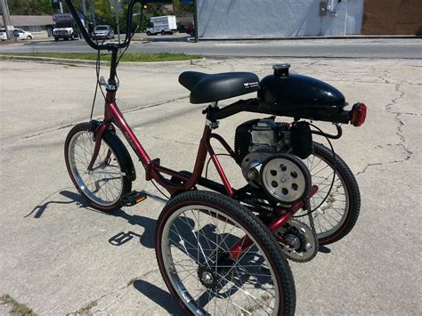 Custom_Built_Worksman_Trifecta_Gas_motor_Tricycle.jpg (1632×1224) | Motorised bike, Tricycle ...