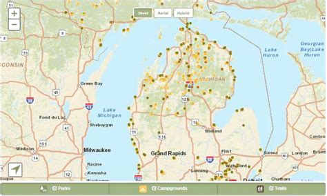 Maps Of Michigan State Parks County Michigan State Parks Map Pdf Within Michigan State Park ...