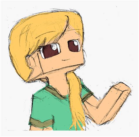 Alex - Steve Minecraft Fan Art, HD Png Download , Transparent Png Image ...