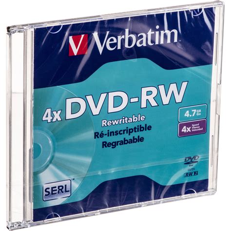 Verbatim DVD-RW 4.7GB, 4x Recordable Disc in Jewel Case 94836