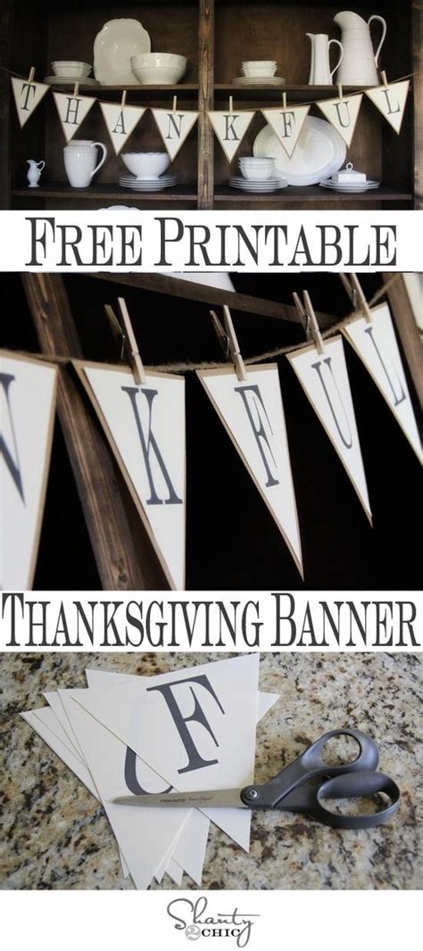 18 DIY Thanksgiving Banners - The Girl Creative