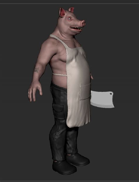 Pig Humanoid 3D model - TurboSquid 1743180