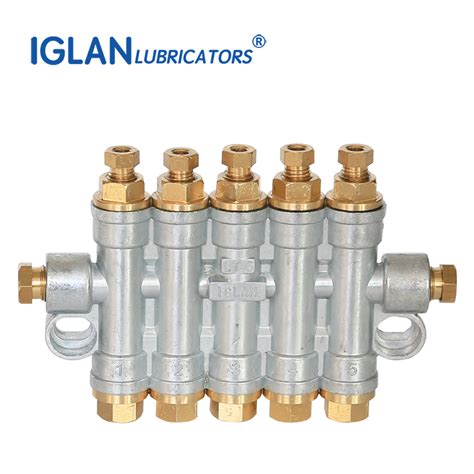 Pressurized Volumetric Durable LT-5 Oil Lubrication Distributor – IGLAN Centralized Lubrication ...