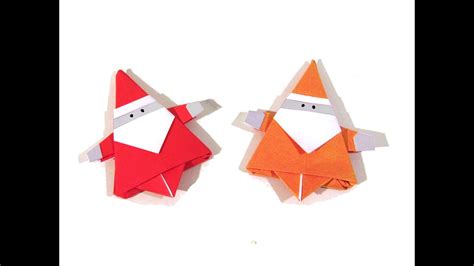 Christmas Origami Santa Claus - How to make an easy origami Santa Claus ...