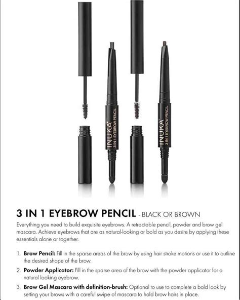 3in1 Eyebrow Pencil #eyebrowsonfleek #inuka | Brow gel, Eyebrows on fleek, Eyebrow pencil